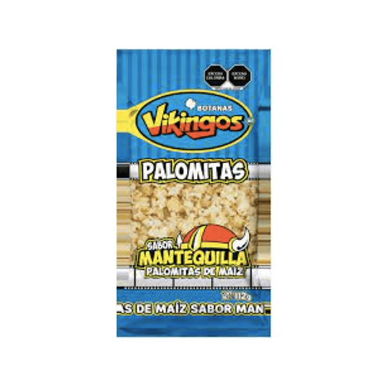 Imagen de Palomitas de maíz sabor mantequilla Vikingos 112g