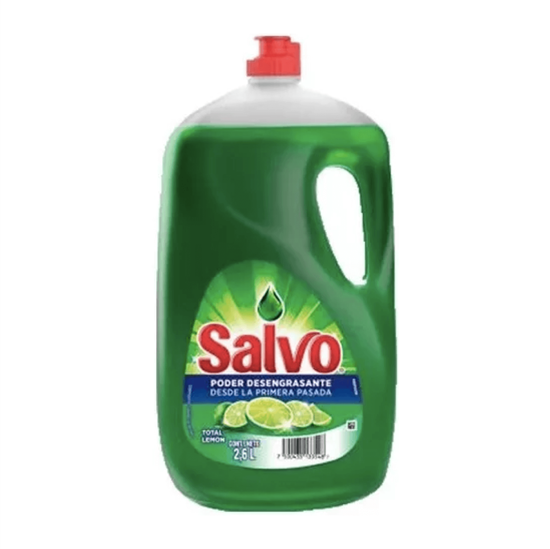 Imagen de Detergente líquido lavatrastes Salvo Total Lemon 2.6L