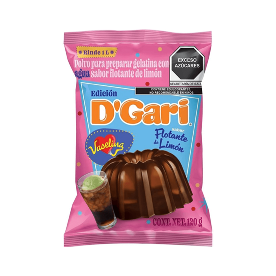 Imagen de Polvo para gelatina de agua sabor flotante de limón D'Gari Edición Vaselina 120g