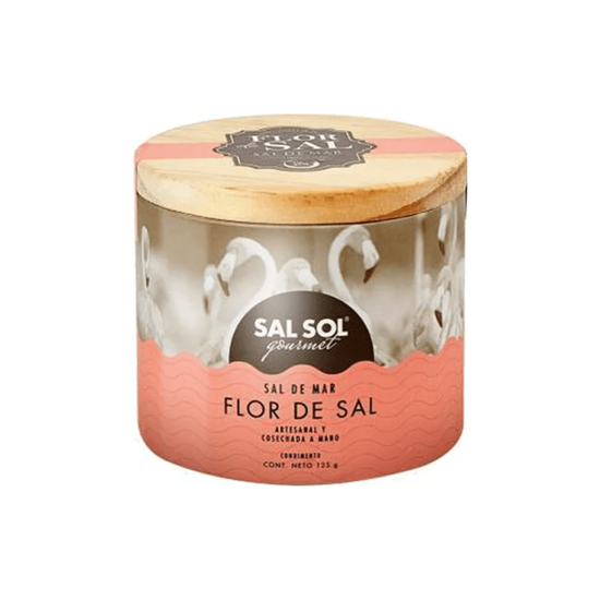Imagen de Sal de mar artesanal cosechada a mano Sal Sol Gourmet Flor de Sal 125g
