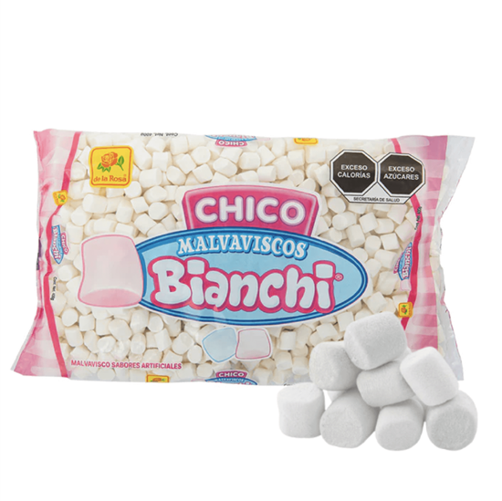 Imagen de Bombones blancos De la Rosa Malvaviscos Bianchi Chico 400g