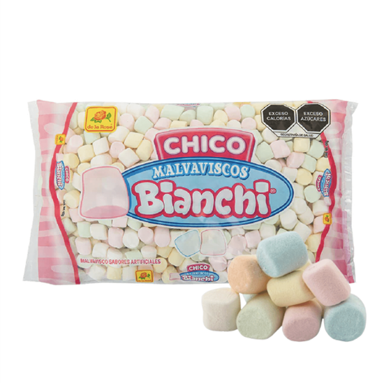 Imagen de Bombones de colores De la Rosa Malvaviscos Bianchi Chico 400g