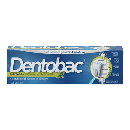Imagen de Pasta dental con ingredientes naturales Dentobac 150ml