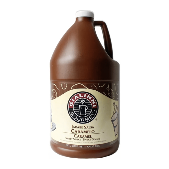 Imagen de Jarabe salsa sabor caramelo para bebidas y postres Gialinni Gourmet 3.78L (5kg)