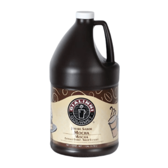 Imagen de Jarabe salsa sabor mocha para bebidas y postres Gialinni Gourmet 3.78L (5kg)
