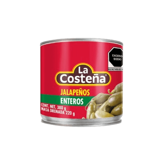Imagen de Chiles jalapeños enteros La Costeña en lata 380g
