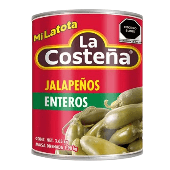 Imagen de Chiles jalapeños enteros La Costeña Mi Latota 3.65kg