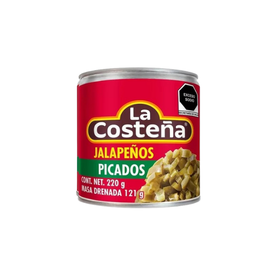 Imagen de Chiles jalapeños picados La Costeña en lata 220g