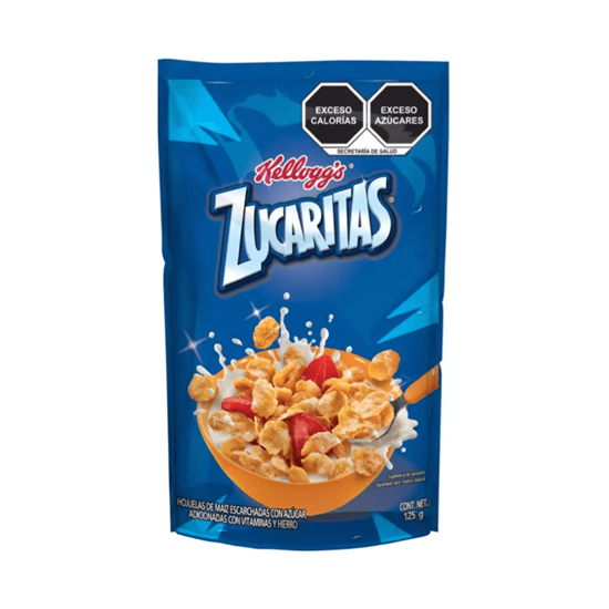 Imagen de Cereal de hojuelas de maíz azucaradas Kellogg's Zucaritas 125g