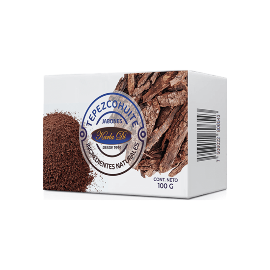 Imagen de Jabón con ingredientes naturales para quemaduras, rozaduras y manchas Karla Di Tepezcohuite 100g