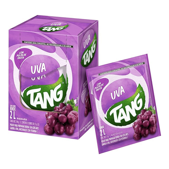 Imagen de Tang sabor uva caja con 8 sobres de 13g c/u
