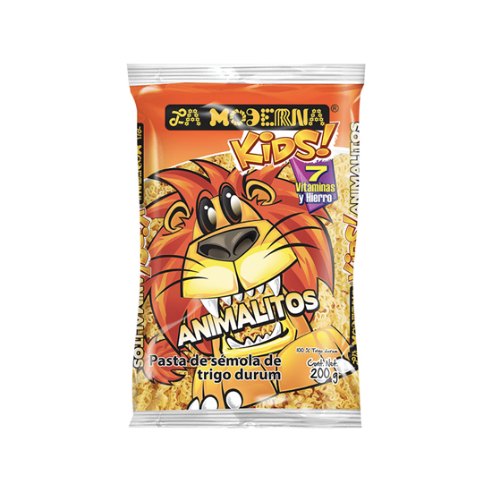 Imagen de Pasta de trigo para sopa La Moderna Kids Animalitos 200g