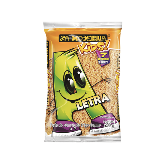 Imagen de Pasta de trigo para sopa La Moderna Kids Letra 200g