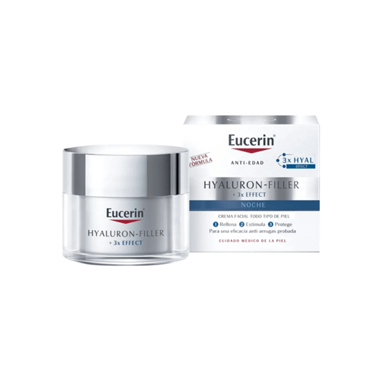 Imagen de Crema facial de noche anti-edad Eucerin Hyaluron-Filler + 3x Effect 50g