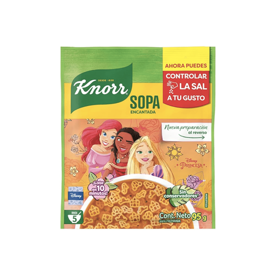 Imagen de Sopa preparada Knorr Sopa Encantada princesas Disney 95g
