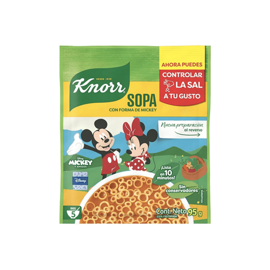 Imagen de Sopa preparada Knorr Sopa con forma de Mickey Disney 95g
