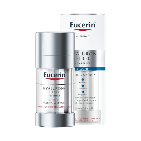 Imagen de Peeling anti-edad & sérum hidratante para noche Eucerin Hyaluron-Filler + 3x Effect 30ml