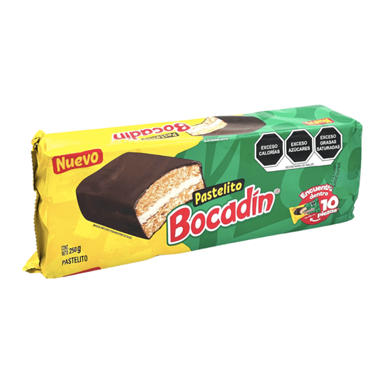 Imagen de Pastelito Bocadín paquete con 10 pzas de 25g c/u (250g)