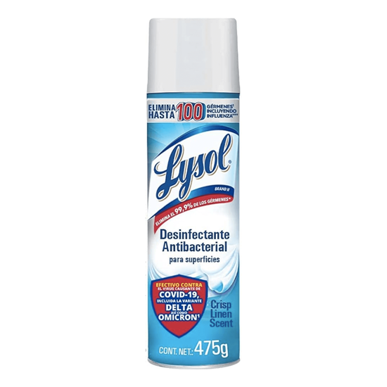Imagen de Desinfectante antibacterial en aerosol Lysol 475g