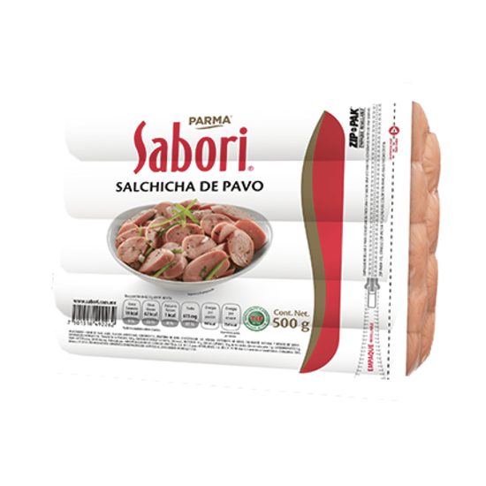 Imagen de Salchicha con pavo Parma Sabori 500g