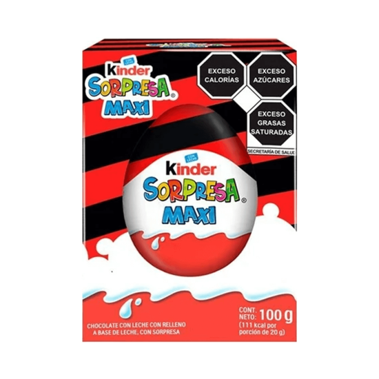 Imagen de Chocolate huevo Kinder Sorpresa Maxi con una sorpresa con lunares 100g
