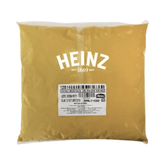 Imagen de Mostaza preparada Heinz bolsa presentación institucional 3 kg