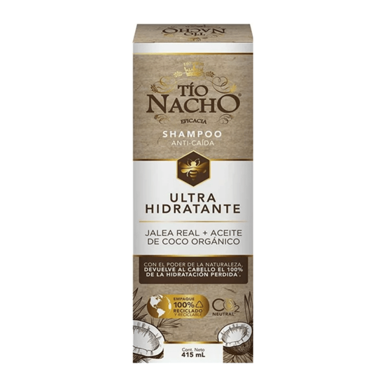 Imagen de Shampoo anti-caída con jalea real + aceite de coco orgánico Tío Nacho Ultra Hidratante 415ml