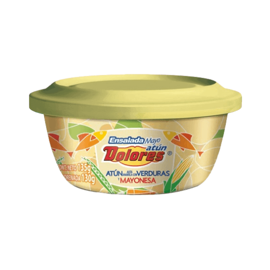 Imagen de Ensalada de atún Dolores aleta amarilla con verduras y mayonesa 135g