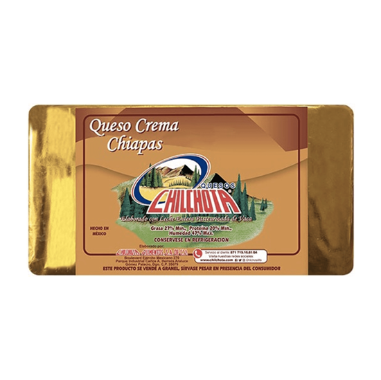 Imagen de Queso crema Chiapas Chilchota en barra 1kg