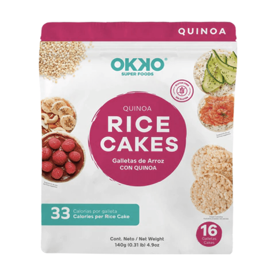 Imagen de Galleta de arroz con quinoa sin gluten Okko Super Foods Quinoa Rice Cakes 16 pzas (140g)