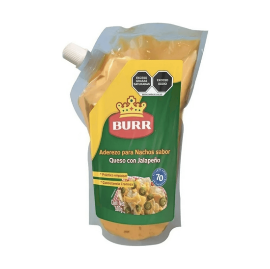 Imagen de Aderezo para nachos sabor queso con jalapeño Burr 500g