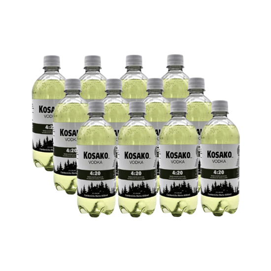 Imagen de Bebida preparada con vodka y refresco sabor hierbas Kosako 4:20 paquete con 12 botellas de 600ml c/u