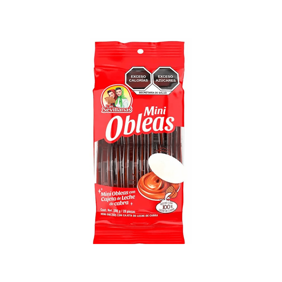 Imagen de Mini obleas con cajeta de leche de cabra Las Sevillanas 20pzas (200g)