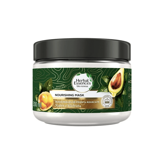 Imagen de Mascarilla capilar nutritiva con óleos reales de pequi y aguacate Herbal Essences Bio:Renew Nutre e Hidrata 300ml