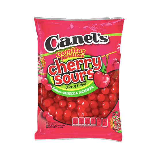 Imagen de Gomitas confitadas sabor cereza acidita Canel's Cherry Sours bolsa 454g