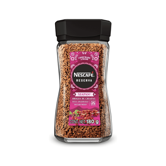 Imagen de Café soluble de Chiapas Nescafé Reserva Xiapan frasco 180g