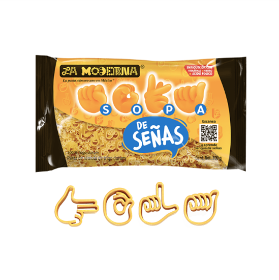 Imagen de Pasta de trigo para sopa La Moderna Sopa de Señas 200g