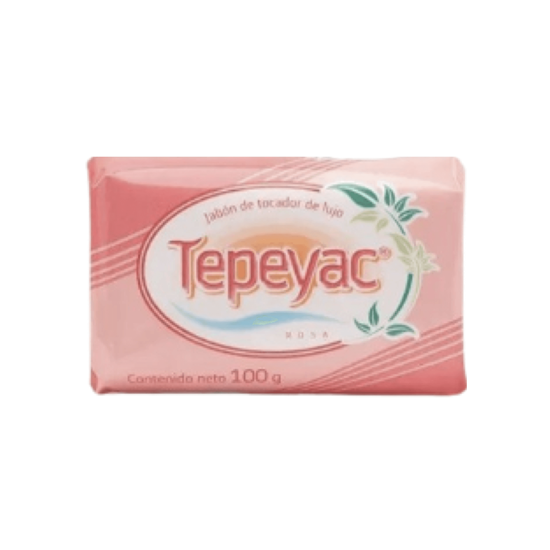Imagen de Jabón de tocador de lujo color rosa Tepeyac 100g