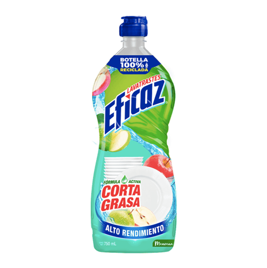 Imagen de Lavatrastes líquido Eficaz manzana energizante 750ml