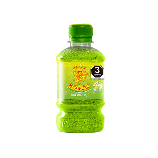 Imagen de Dulce en polvo sabor pepino-limón Miguelito botella 250g