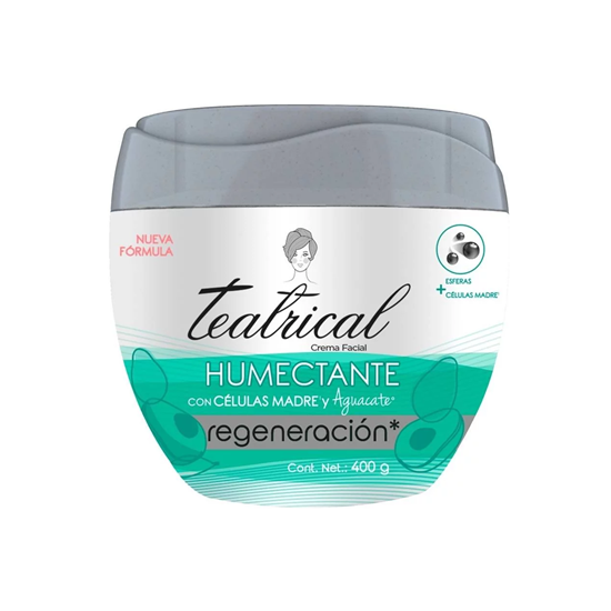 Imagen de Crema facial con células madre y aguacate Teatrical Humectante 400g