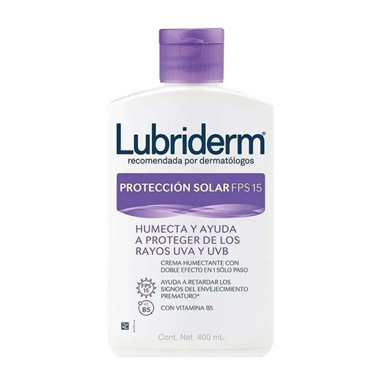 Imagen de Crema corporal Lubriderm Protección Solar FPS 15 400ml