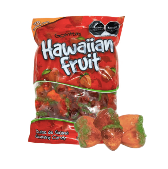Imagen de Gomitas en forma de fresa Hawaiian Fruit 3'D Gummy Candy 1kg