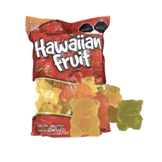 Imagen de Gomitas en forma de oso gigante Hawaiian Fruit 3'D Gummy Candy 1kg