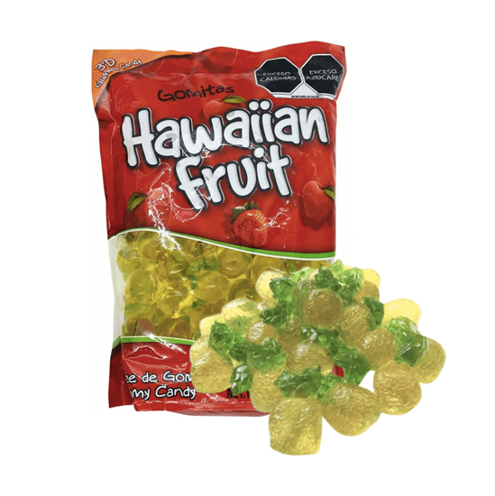 Imagen de Gomitas en forma de piña Hawaiian Fruit 3'D Gummy Candy 1kg