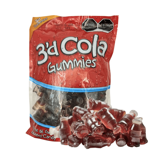 Imagen de Gomitas en forma de botella de refresco 3'D Cola Gummies 1kg