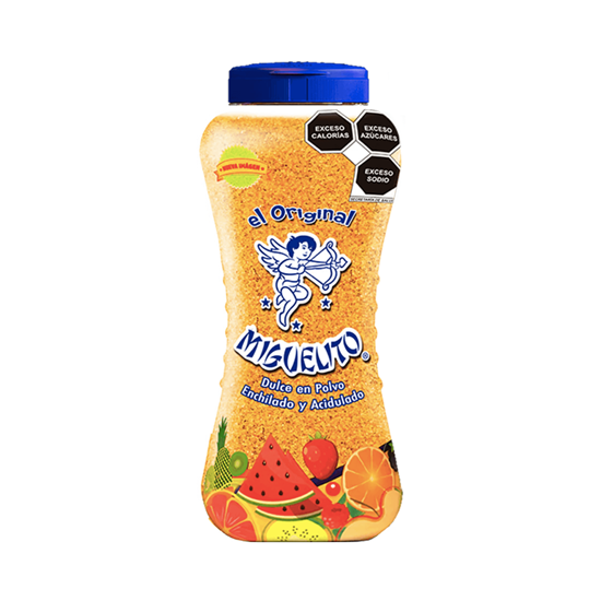 Imagen de Dulce en polvo sabor piña Miguelito tarro con tapa dispensadora 950g