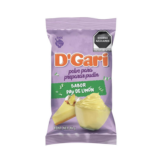Imagen de Polvo para preparar pudín sabor pay de limón D'Gari 96g