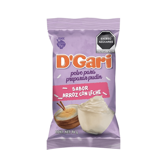 Imagen de Polvo para preparar pudín sabor arroz con leche D'Gari 96g