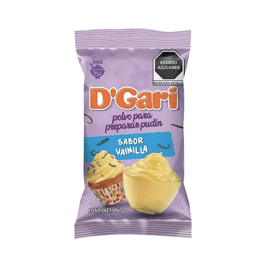 Imagen de Polvo para preparar pudín sabor vainilla D'Gari 96g